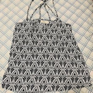 Abercrombie and Fitch Black and White Halter Top!